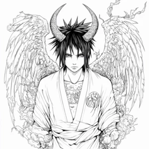 sasuke para colorir