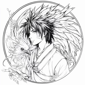 sasuke para colorir