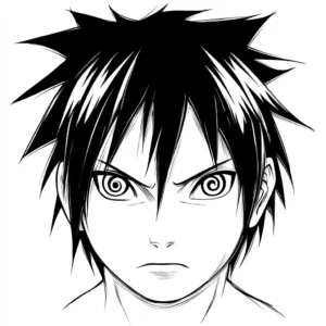 sasuke uchiha para colorir