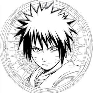 sasuke uchiha para colorir